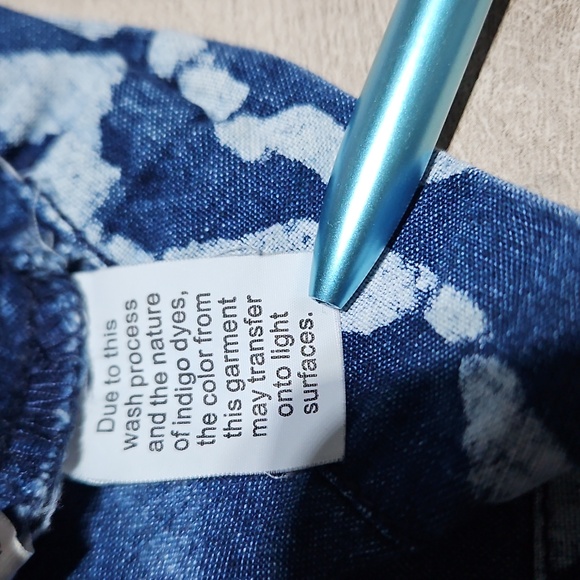 Madewell Navy and White Wave Blouse - Picture 8 of 9